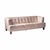 Italian Off White Leather Sofa For Sale - Image 9 of 10