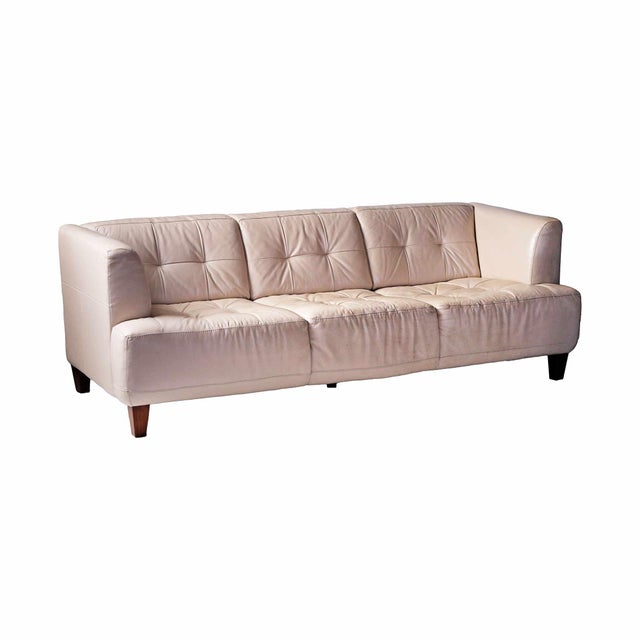 Vintage Italian Leather Sofa For Sale - Image 9 of 10