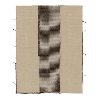 Rug & Kilim's Contemporary Rez Kilim Flatweave With Contemporary Stripe Design For Sale