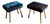 Pair of Vintage Stools, Italy Mid-20th Century For Sale