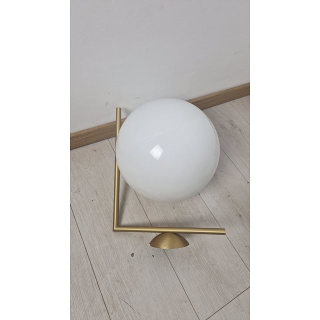 Goldenrod Vintage Wall Lamp in Brass with Glass Sphere by Michael Anastassiades for Flos, 2010s For Sale - Image 8 of 9