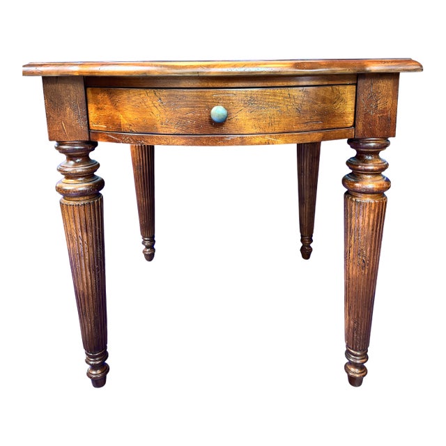 Sherrill Occasional CTH Vintage Fruitwood Side Table With Drawer For Sale