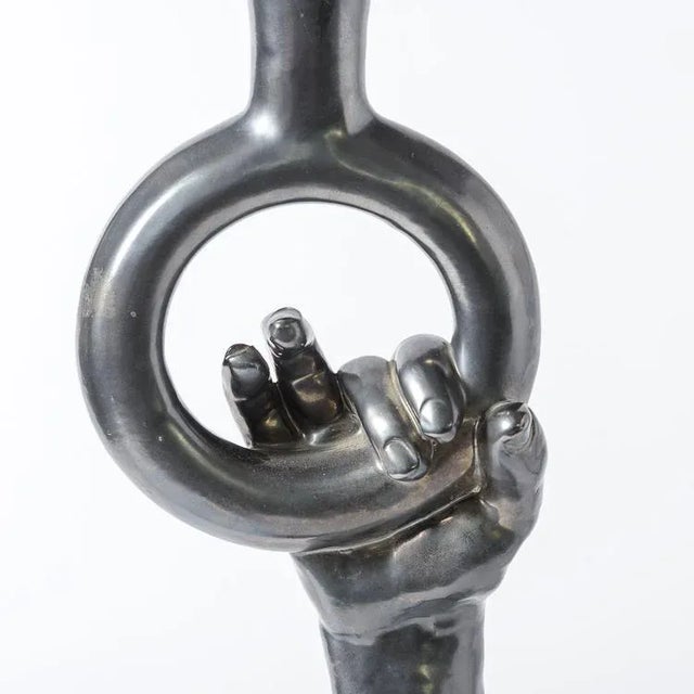 Jean Marais Rare Table Lamp Signed by Artist, Jean Marais (Jean Marais 1913-1998) For Sale - Image 4 of 12