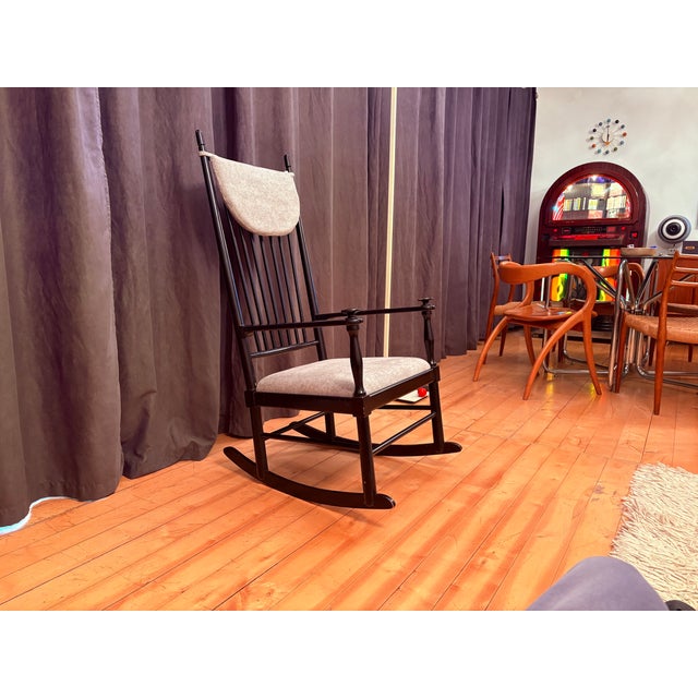 Isabella rocking chair, designed by Karl-Axel Adolfsson for Gemla Möbler, 1950s. In original and very good condition. The...