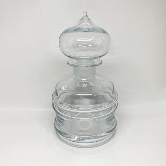Mid-Century Modern Nanny Still for Riihimaen Lasi Finland Glass Decanter For Sale - Image 3 of 13