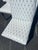 Set of 6 Custom White Leather Parsons Dining Chairs Attributed to Design Institute of America For Sale - Image 12 of 18