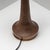 1960s Teak and Brass Table Lamp with Silk Shade, Denmark, 1960s For Sale - Image 5 of 8