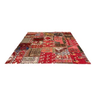 9ft 8in X 12ft Turkish Patchwork Area Rug For Sale