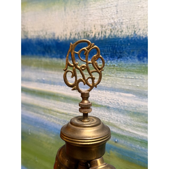 Ceramic Mid Century Kutani Table Lamp For Sale - Image 7 of 12