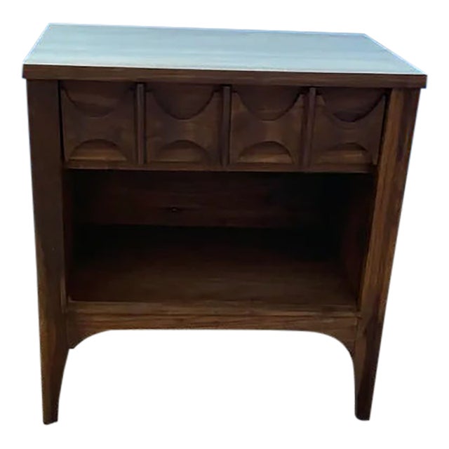 Kent Coffey Perspecta Walnut Nightstand For Sale