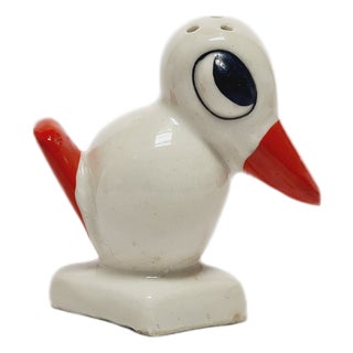 Art Deco Figurative Salt Holder from Chodzież Pottery, Poland, 1930s For Sale