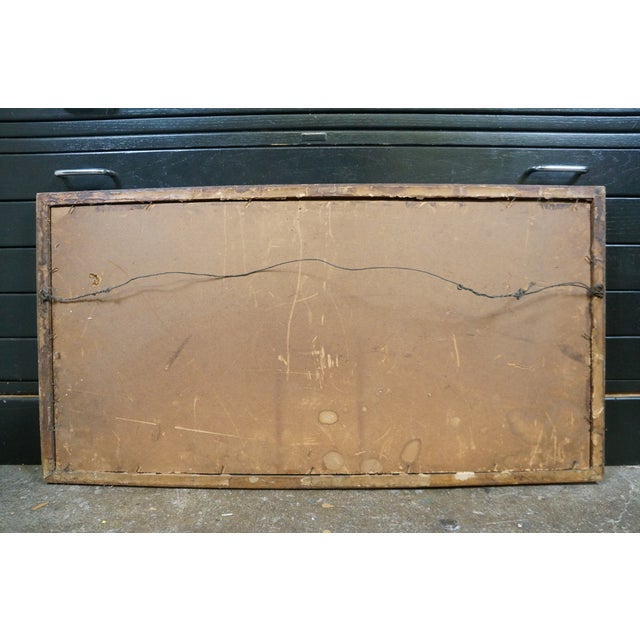 Antique Alfred Hopkins Windmill Thatched Cottage Landscape Etching 30" For Sale - Image 12 of 13