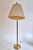 Modern Scandinavian Floor Lamp in Brass with Dark Brown Leather Trim, Swedish, 1950s For Sale - Image 4 of 15