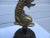 Vintage Brass Koi Fish or Dolphin Candlesticks For Sale - Image 6 of 11