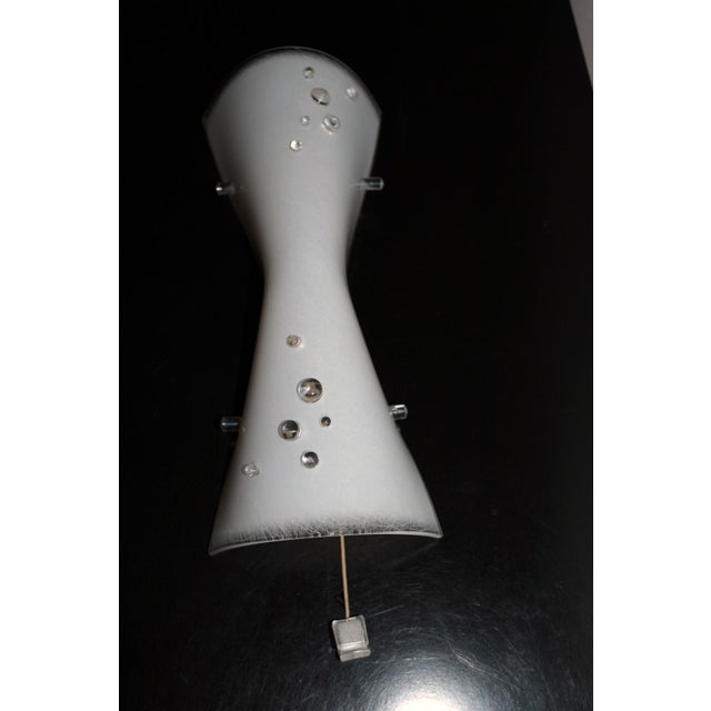 White Acrylic Glass Wall Lamp by Rupert Nikoll, 1950s For Sale - Image 8 of 15