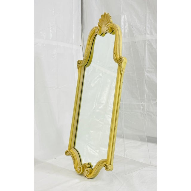1940s Carved Giltwood Wall Mirror, Rococo Revival For Sale - Image 4 of 18
