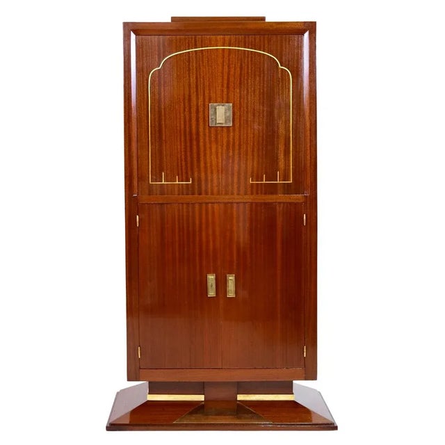 Art Deco Dominique Secretary Desk with Keyhole in the Fitting, 1930s For Sale - Image 12 of 12