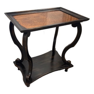 Acquisitions by Henredon Stuart Burl Wood Side Table For Sale