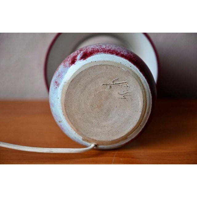 Glazed Stoneware Lamp, 1960s For Sale - Image 6 of 8