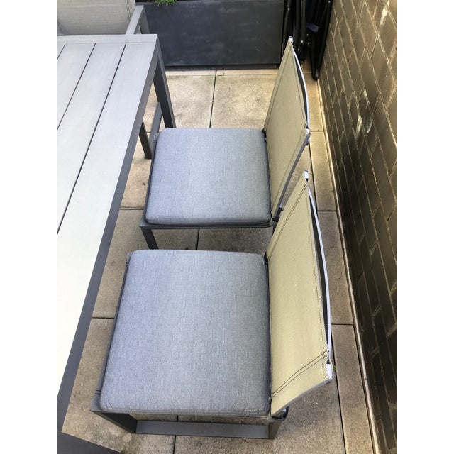 Restoration Hardware Aegean Aluminum Dining Set Chairish