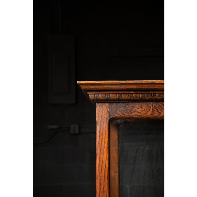 Antique Wood and Glass Display Case For Sale - Image 9 of 9