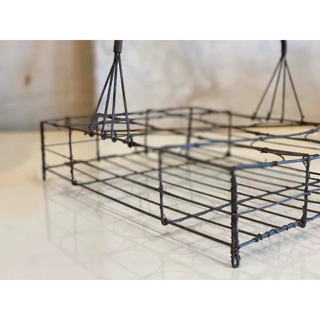 Art Nouveau Wire Bottle Holder, France For Sale - Image 3 of 18