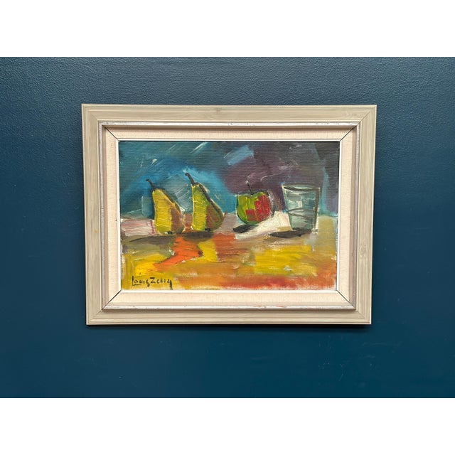 Louis Zelig, Fruit, 1960s, Oil on Canvas, Framed 72 × 55 Cm For Sale - Image 5 of 18