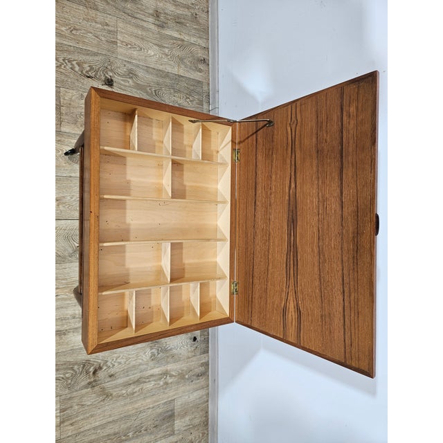 Wood Vintage Sewing Cabinet by Ejvind A. Johansson for Vitze, 1950s For Sale - Image 7 of 18