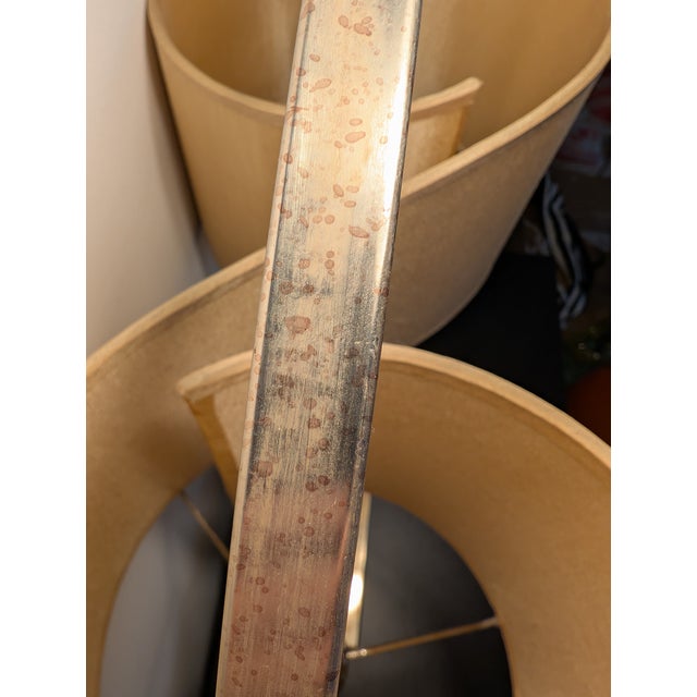 Modern Contemporary Double Drum Continuous Shade Lamp For Sale - Image 9 of 9