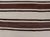 Textile Turkish Vintage Flat-Weave in Shades of Brown and Ivory With Stripe Design For Sale - Image 7 of 10