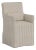 Slipcover for Stoffer Home x Cloth & Company for Lindy Slipcover Dining Armchair in Jane Stripe Mauve For Sale