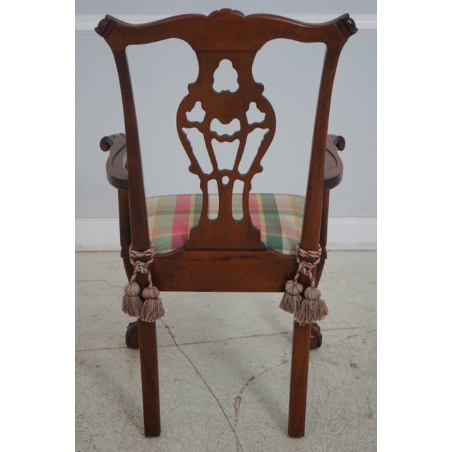 Set of 6 Young Hinkle Ball & Claw Mahogany Dining Room Chairs For Sale - Image 4 of 12
