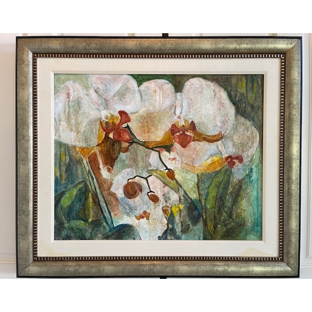 "Spring Blossom" Original Oil Framed Painting by Artist Sonia Gold For Sale - Image 13 of 15