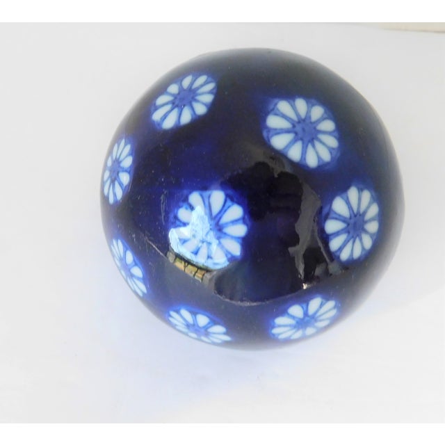 Blue and White AsianInspired Porcelain/Ceramic Vintage Carpet Balls