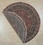 Contemporary 12' Round Coral Hand-Knotted Wool Rosette Starburst Pattern Traditional Carpet Rug For Sale - Image 3 of 3