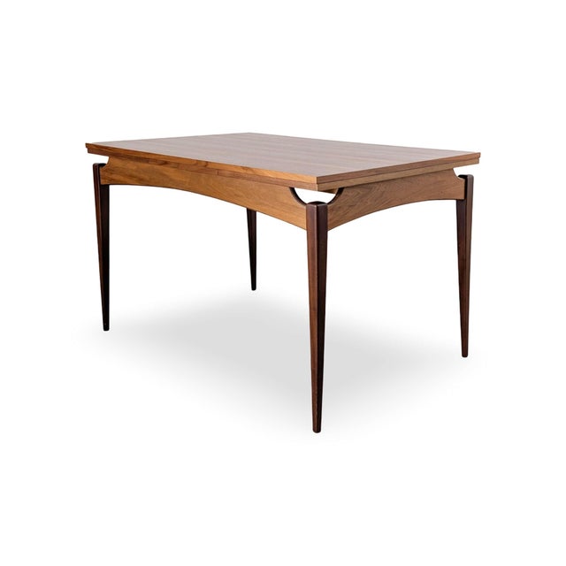Vintage Extendable Dining Table in Walnut, 1960s For Sale - Image 4 of 10
