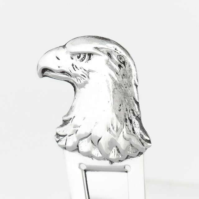 Tiffany and Co. Tiffany & Co. Sterling Silver Bald Eagle Head Money Clip For Sale - Image 4 of 15