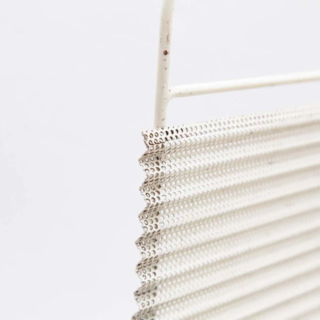 White Magazine Holder by Mathieu Matégot, 1950s For Sale - Image 10 of 16