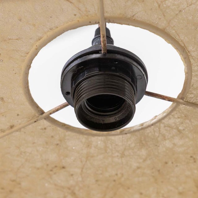 Metal 1960s Italian Cocoon Pendant Light For Sale - Image 7 of 12