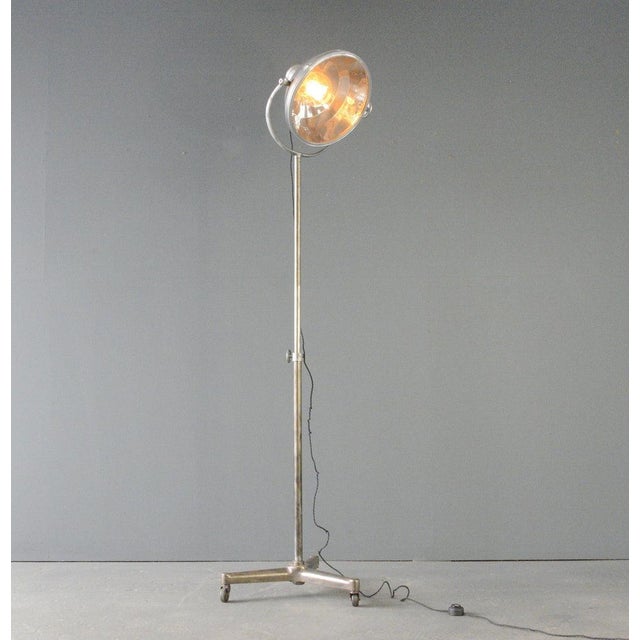 Metal French Standing Surgeons Floor Lamp, 1950s For Sale - Image 7 of 7