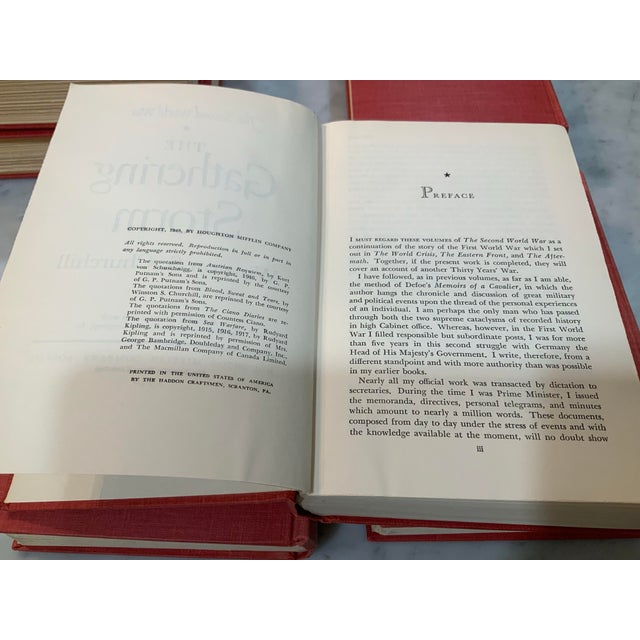 Winston Churchill the Second World War – Full 6 Volume Book Set, Houghton Mifflin - 1948-1953 a Must Have for World War II Buffs & Collectors! For Sale - Image 9 of 11