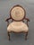 Early 20th Century Louis XVI Style Walnut Needlepoint Arm Chair or Bergere Chair For Sale In Washington DC - Image 6 of 7
