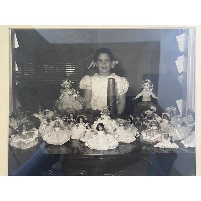 Vintage Framed Photograph Young Girl With Doll Collection For Sale In Los Angeles - Image 6 of 7