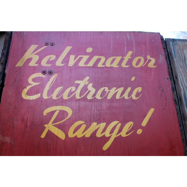 1930s Vintage Kelvinator Display Crate Signs - Set of 5 For Sale - Image 6 of 13