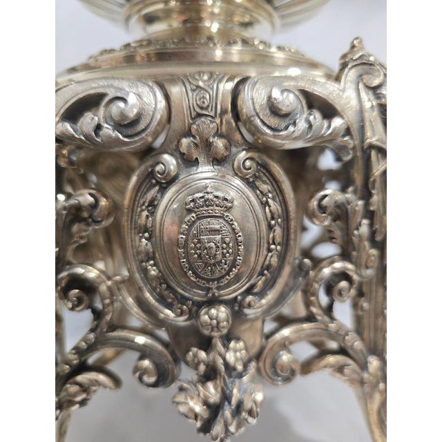 Spanish Royal Silver Tea and Coffee Set by Yanes, 1970, Set of 3 For Sale - Image 3 of 14