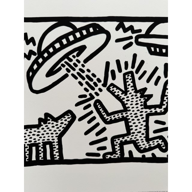 Keith Haring, Untitled 1982 (Dogs with Ufo's), 2000s, Paper, in Very Good conditions. Designed from 2000