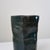 Ceramic Handbuilt Organic Sculptural Pinched Square Rim Ceramic Vase in Dark Teal Glaze With Ribbed Relief Pattern For Sale - Image 7 of 18