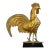 Antique 19th Century American Folk Art Gilt Swell Body Copper and Zinc Rooster Weathervane For Sale