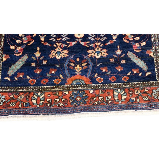 Antique Mohajeran Sarouk Rug 3'9'' x 4'11'' For Sale - Image 9 of 12