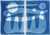 2025, Cloudy Evening, Desert Modernism Diptych, Organic Shapes Landscape. Monotype Cyanotype on Watercolor Paper by Kind of Cyan For Sale